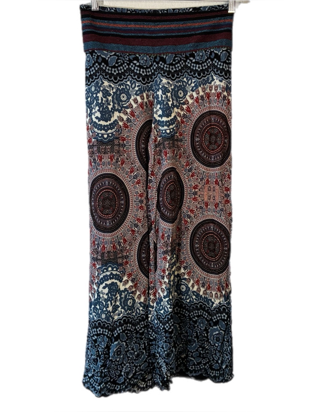 MATISSE MANDALA RAYON BOHEMIAN WIDE LEG PANTS HIGH RISE, MEDIUM